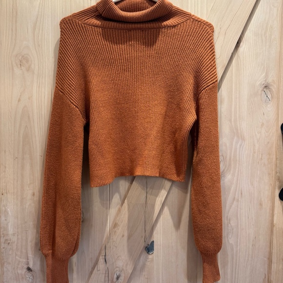 Blue Rain Rust Cowl Neck Sweater - Picture 3 of 5